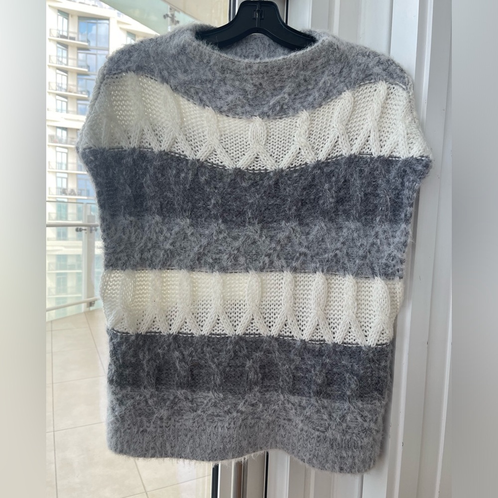 Melrose & Market short-sleeve striped sweater